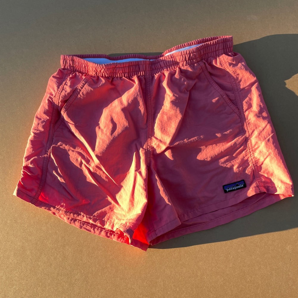 Patagonia Baggies Shorts Womens S Pink Casual Hiking Running Drawstring 57059